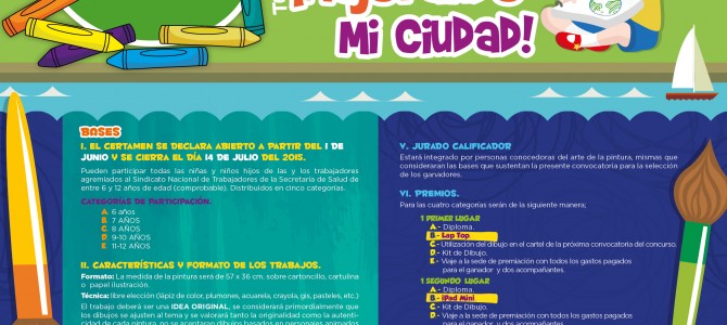 6to. Concurso Nacional de Pintura Infantil del SNTSA 2015.