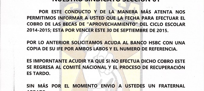 Circular Informativa de Becas Circular Informativa de Becas