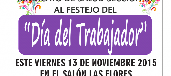 Invitación para el Festejo del Día del Trabajador de la Secretaría de Salud
