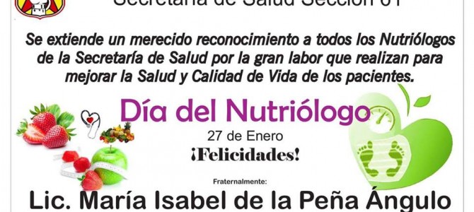 Día del Nutriólogo