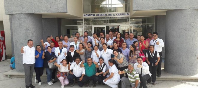 Termino de la Manifestación en el Hospital General de San José del Cabo