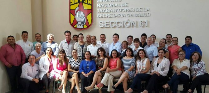 Presentación del Comité Ejecutivo Seccional del SNTSA 61 con la Autoridad