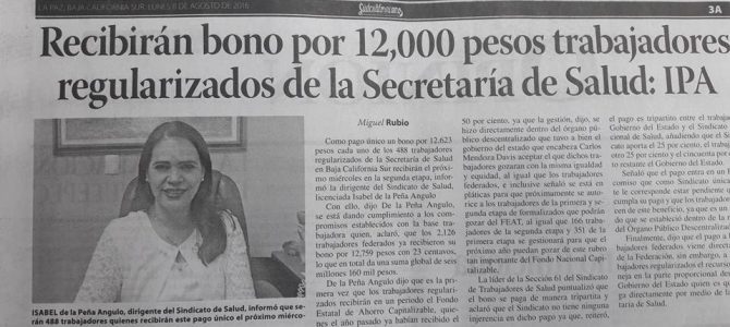 Notas Periodísticas del Sudcaliforninano y El Peninsular 08/08 Notas Periodísticas del Sudcaliforninano y El Peninsular 08/08