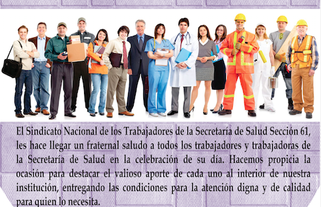 Felicitaciones a todos nuestros Trabajadores!