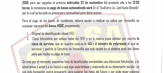 Sorteo Nacional de Becas de Excelencia del Proceso 2017-2018