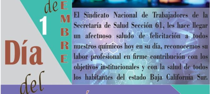 ¡Feliz día del Químico!