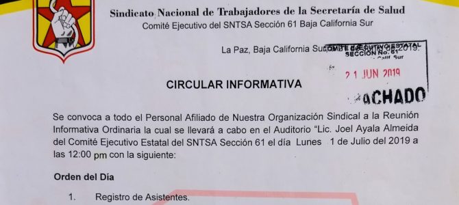 Reunión Ordinaria Informativa Reunión Ordinaria Informativa