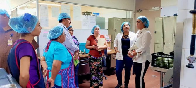 Recorrido Seguridad e Higiene en el área de cocina y lavanderia del HGEJMS