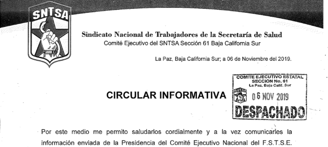 Circular referente sobre la estrategia para el otorgamiento del aguinaldo correspondiente al ejercicio fiscal 2019 Circular referente sobre la estrategia para el otorgamiento del aguinaldo correspondiente al ejercicio fiscal 2019