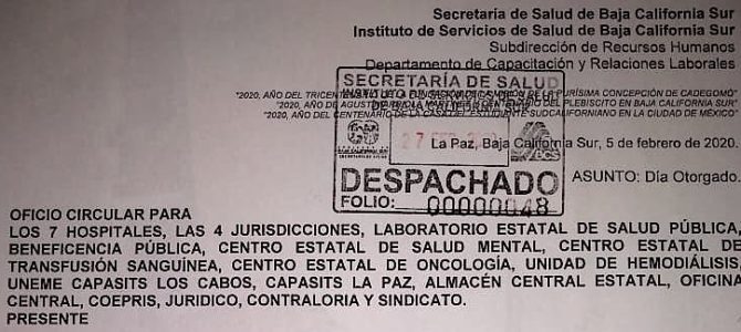 Se autoriza día otorgado para el personal de Enfermería Se autoriza día otorgado para el personal de Enfermería