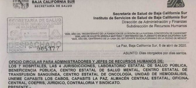 Días Otorgados por Días Santos