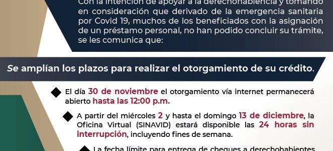 Ampliación del Otorgamiento de Préstamos Personales ISSSTE Ampliación del Otorgamiento de Préstamos Personales ISSSTE