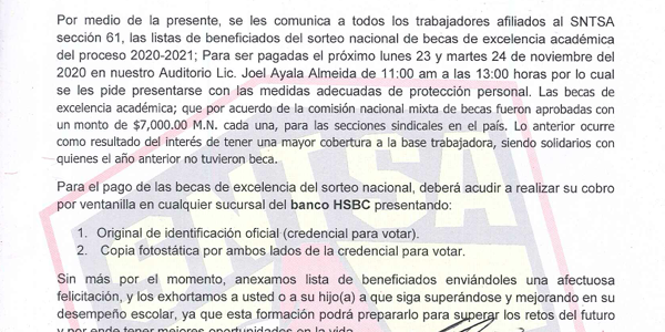 Pago de Becas de Excelencia Académica Sorteo Nacional Proceso 2020-2021 Pago de Becas de Excelencia Académica Sorteo Nacional Proceso 2020-2021