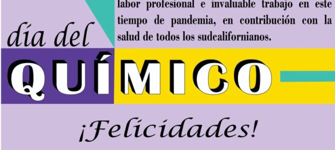 Feliz Día del Químico Feliz Día del Químico