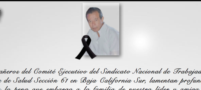 Descanse en Paz Dr. Francisco Javier Moreno Soria Descanse en Paz Dr. Francisco Javier Moreno Soria
