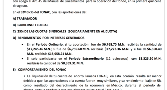 Fondo de Ahorro Capitalizable «Boletín Informativo»