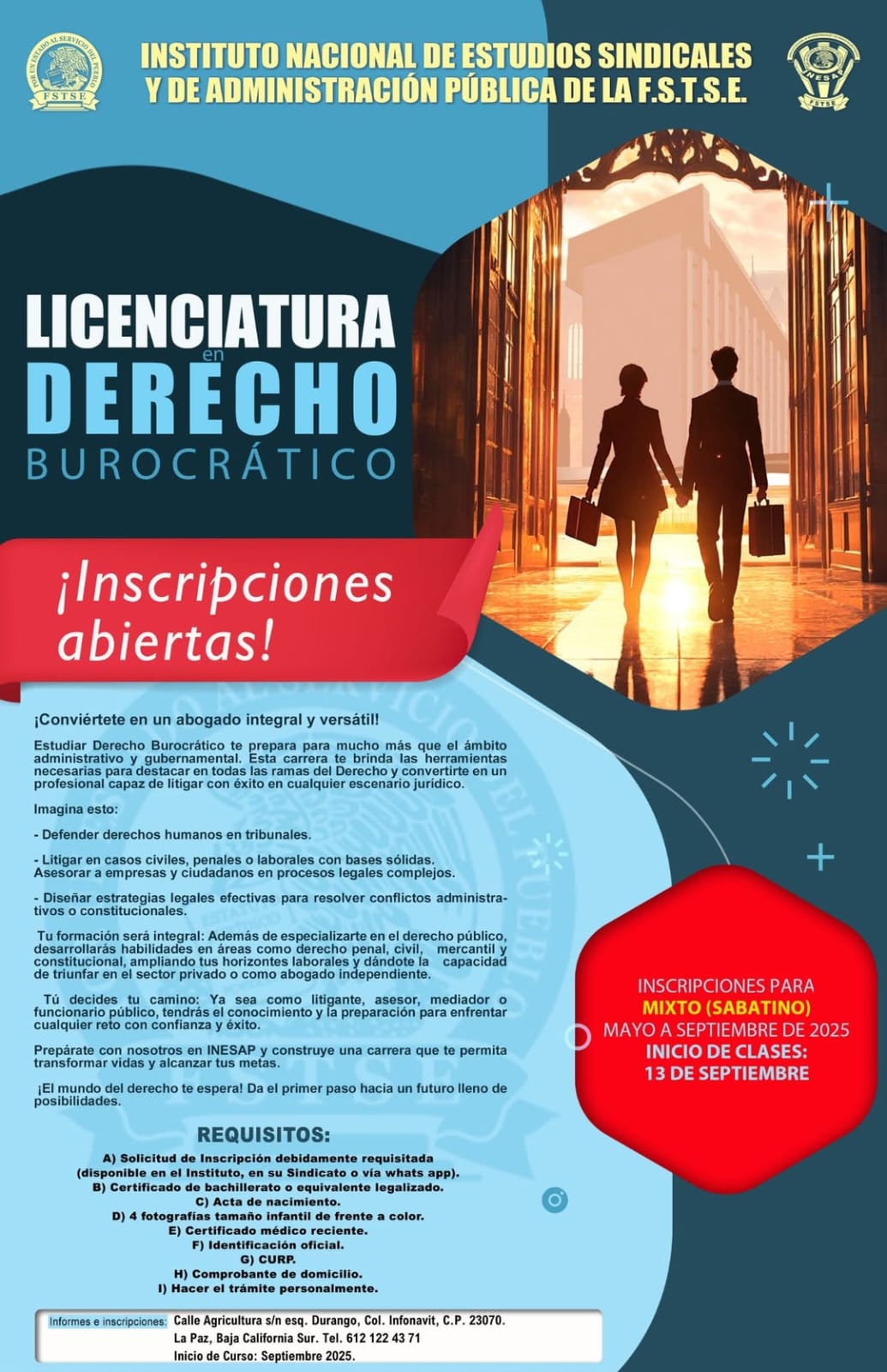 INESAP-Licenciatura en Derecho Burocrático 2025