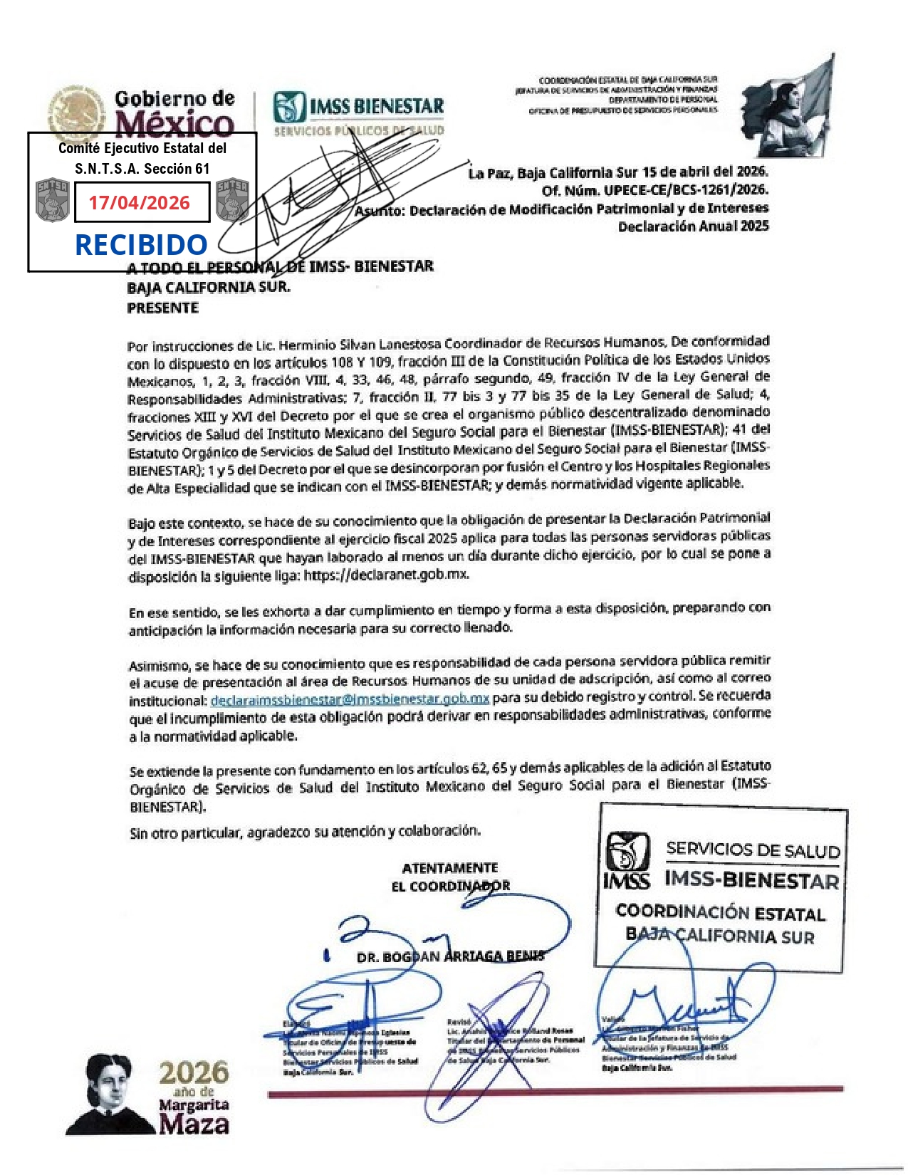 Declaración Patrimonial 2025