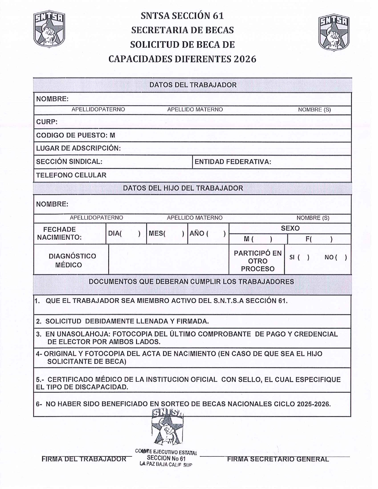 Formatos para solicitud de Becas ciclo 2025-2026 Formatos para solicitud de Becas ciclo 2025-2026